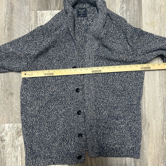 Men’s Abercrombie & Fitch Blue And White Cardigan With Pockets - Picture 7 of 9